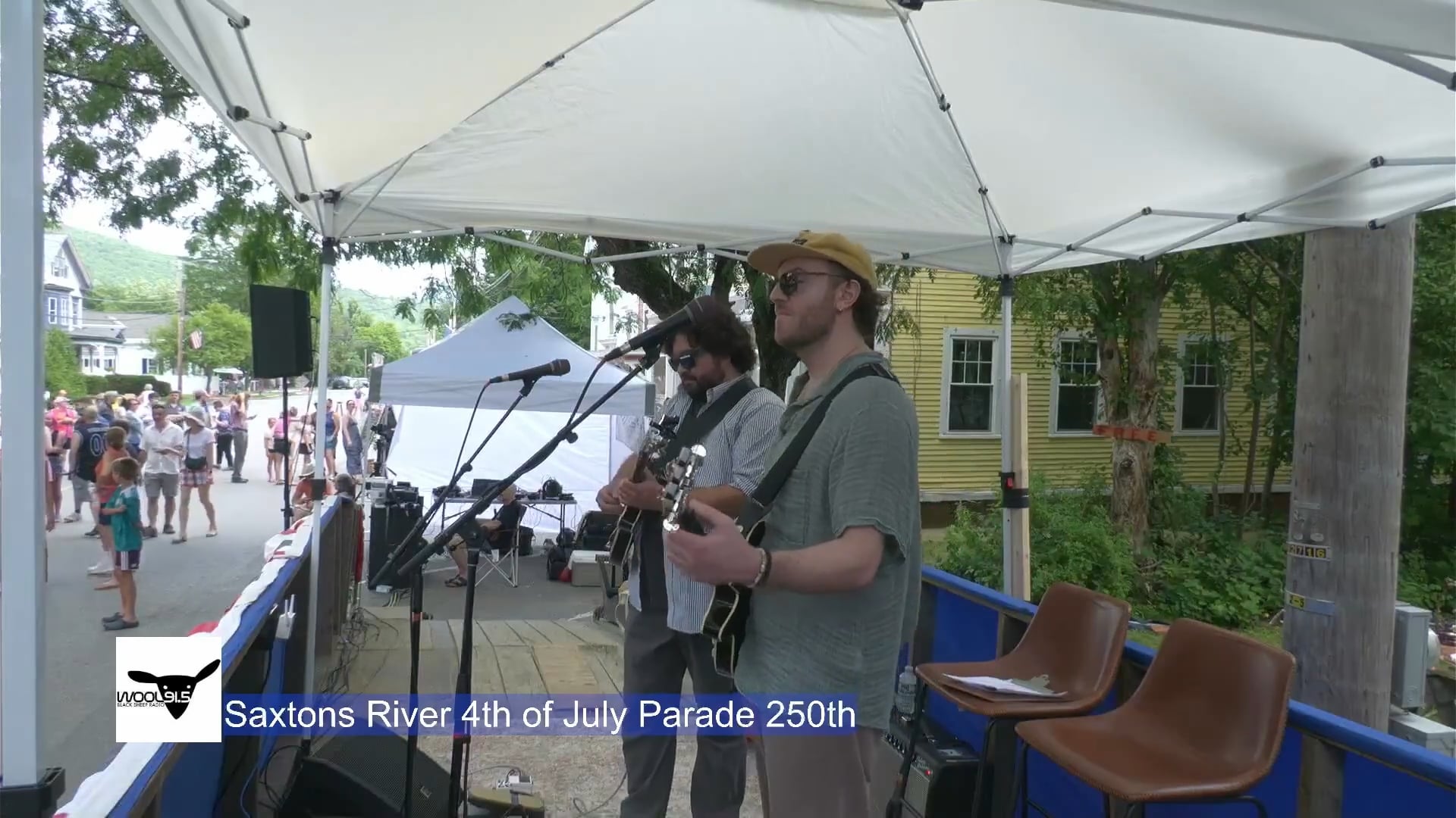 Andrew and Felix Country music perform in Saxtons River for America’s 250th